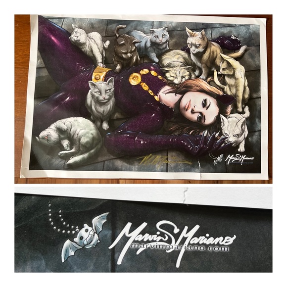 3 prints Marvin Mariano prints artists rendition of Cat Woman - Picture 2 of 11